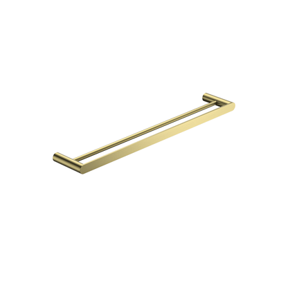 MELA - PALCO/RONDO 600 Double Towel Rail Brushed BrassAccessories – available at Bathroom City Perth
