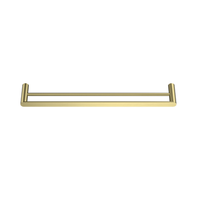 MELA - PALCO/RONDO 600 Double Towel Rail Brushed Brass Accessories – available at Bathroom City Perth