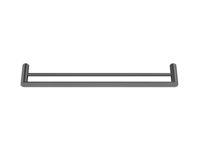 MELA - PALCO/RONDO 600 Double Towel Rail Gun Metal - Accessories -