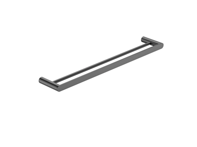 MELA - PALCO/RONDO 600 Double Towel Rail Gun Metal - Accessories -