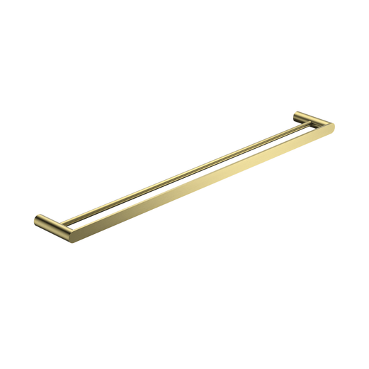 MELA - PALCO/RONDO 800 Double Towel Rail Brushed BrassAccessories – available at Bathroom City Perth