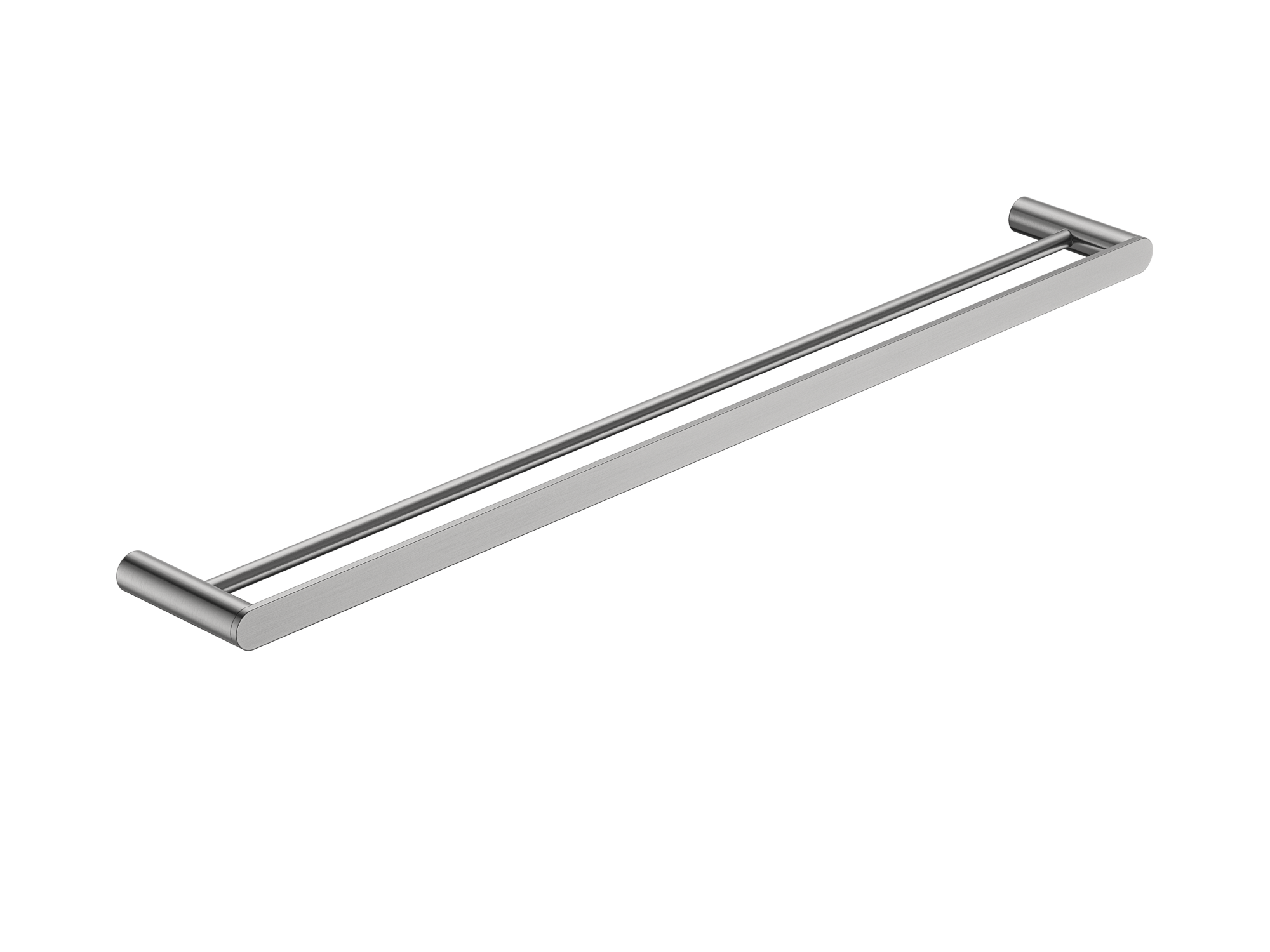 MELA - PALCO/RONDO 800 Double Towel Rail Brushed Nickel - Accessories - from our - MELA - supplier–available at Bathroom City Perth
