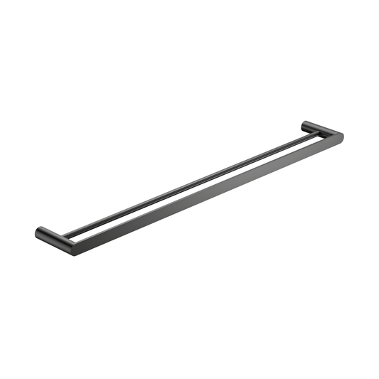 MELA - PALCO/RONDO 800 Double Towel Rail Gun MetalAccessories – available at Bathroom City Perth