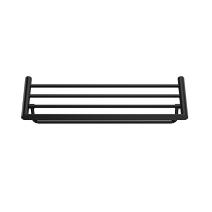 MELA - PALCO/RONDO Bath Towel Shelf BlackAccessories – available at Bathroom City Perth