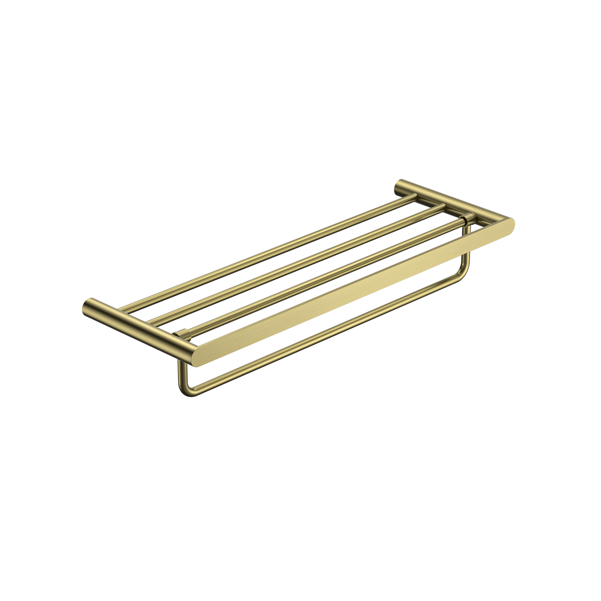 MELA - PALCO/RONDO Bath Towel Shelf Brushed BrassAccessories – available at Bathroom City Perth