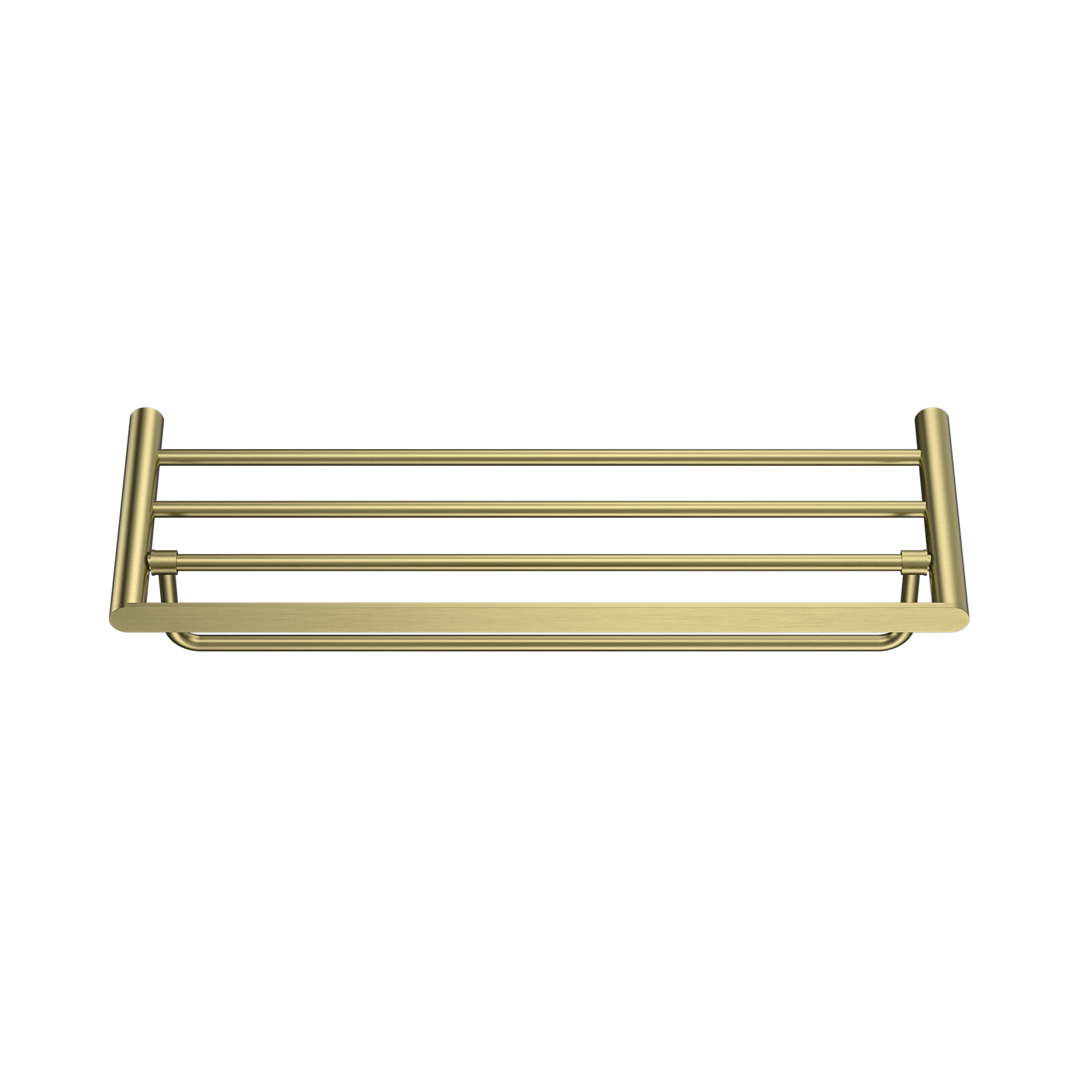 MELA - PALCO/RONDO Bath Towel Shelf Brushed BrassAccessories – available at Bathroom City Perth