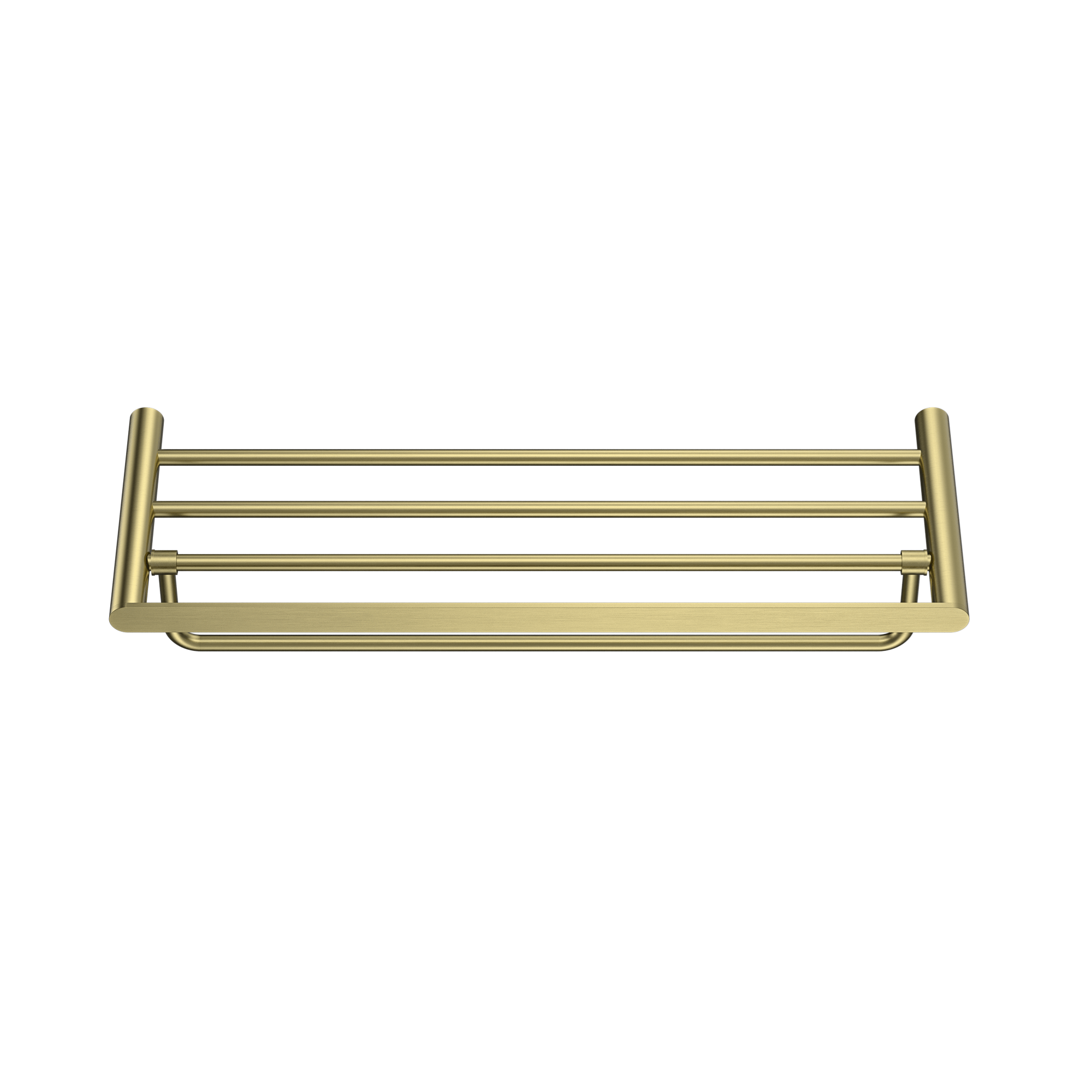 MELA - PALCO/RONDO Bath Towel Shelf Brushed BrassAccessories – available at Bathroom City Perth