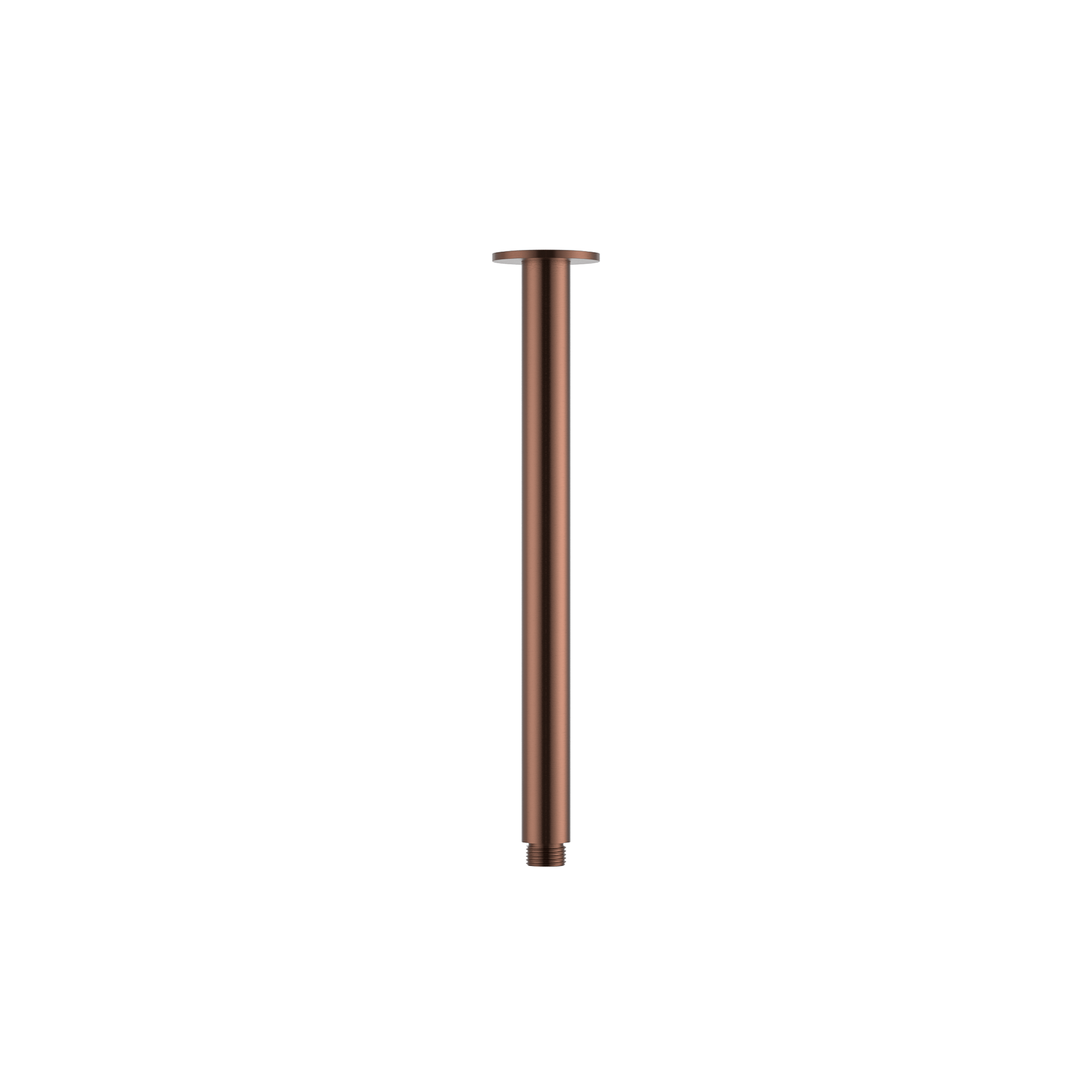 MELA - PALCO/RONDO Ceiling Arm Brushed Copper Tapware from our MELA supplier – available at Bathroom City Perth