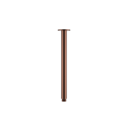 MELA - PALCO/RONDO Ceiling Arm Brushed Copper Tapware from our MELA supplier – available at Bathroom City Perth