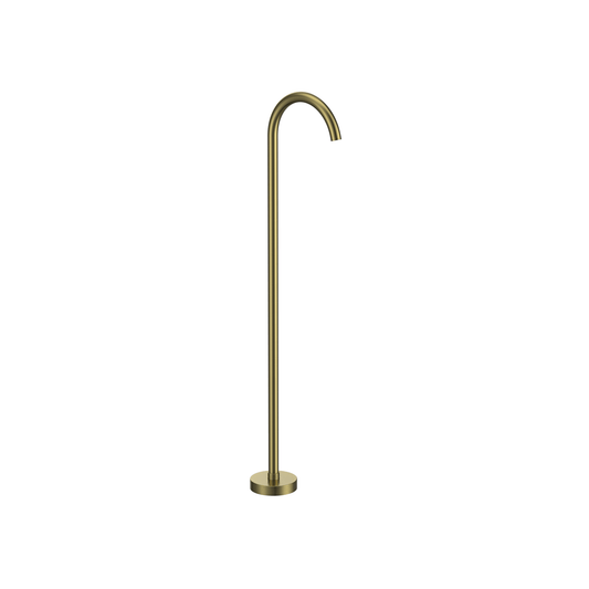 MELA - PALCO/RONDO Free Standing Bath Spout Brushed BrassTapware – available at Bathroom City Perth