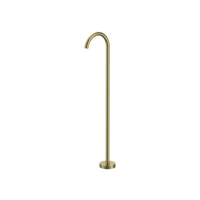 MELA - PALCO/RONDO Freestanding Spout Brushed BrassTapware – available at Bathroom City Perth