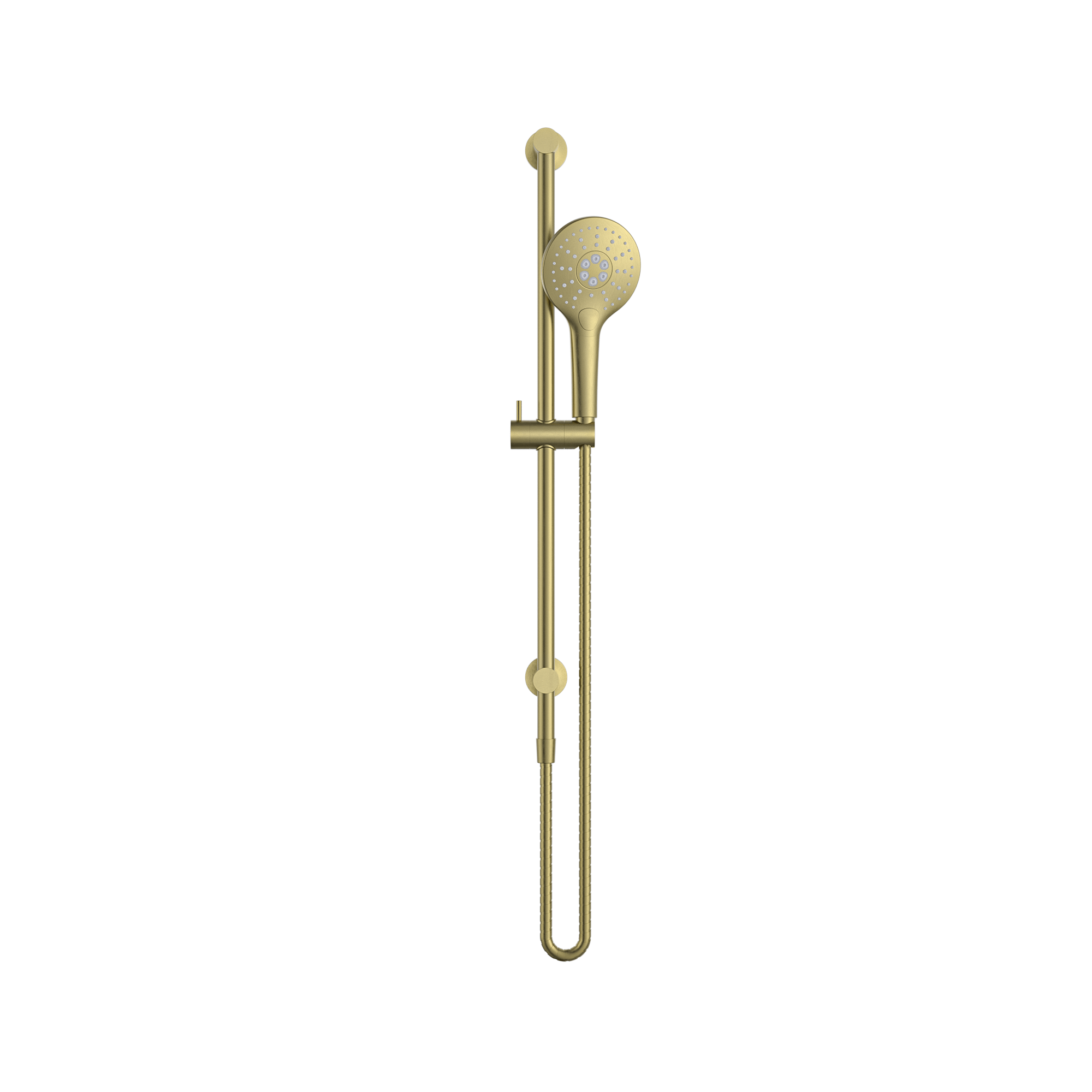 MELA - PALCO/RONDO Hand Shower Set with Rail Brushed BrassTapware – available at Bathroom City Perth