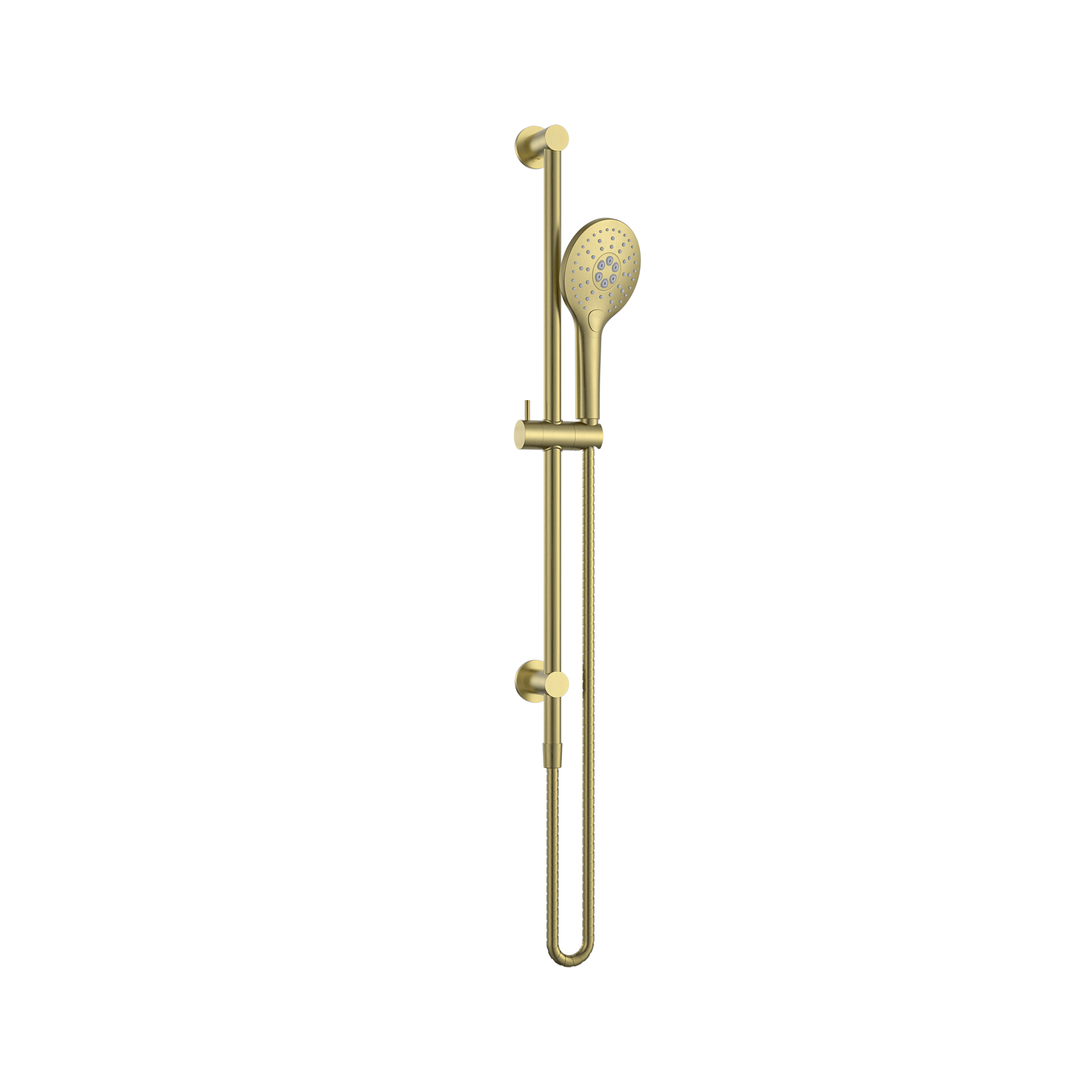 MELA - PALCO/RONDO Hand Shower Set with Rail Brushed BrassTapware – available at Bathroom City Perth