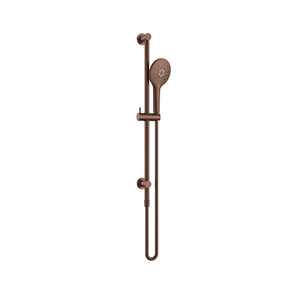 MELA - PALCO/RONDO Hand Shower Set with Rail Brushed CopperTapware from MELA – available at Bathroom City Perth