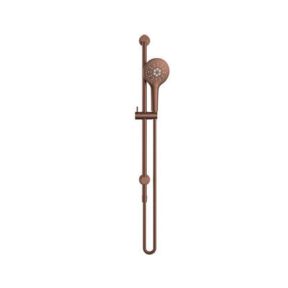 MELA - PALCO/RONDO Hand Shower Set with Rail Brushed CopperTapware from MELA – available at Bathroom City Perth