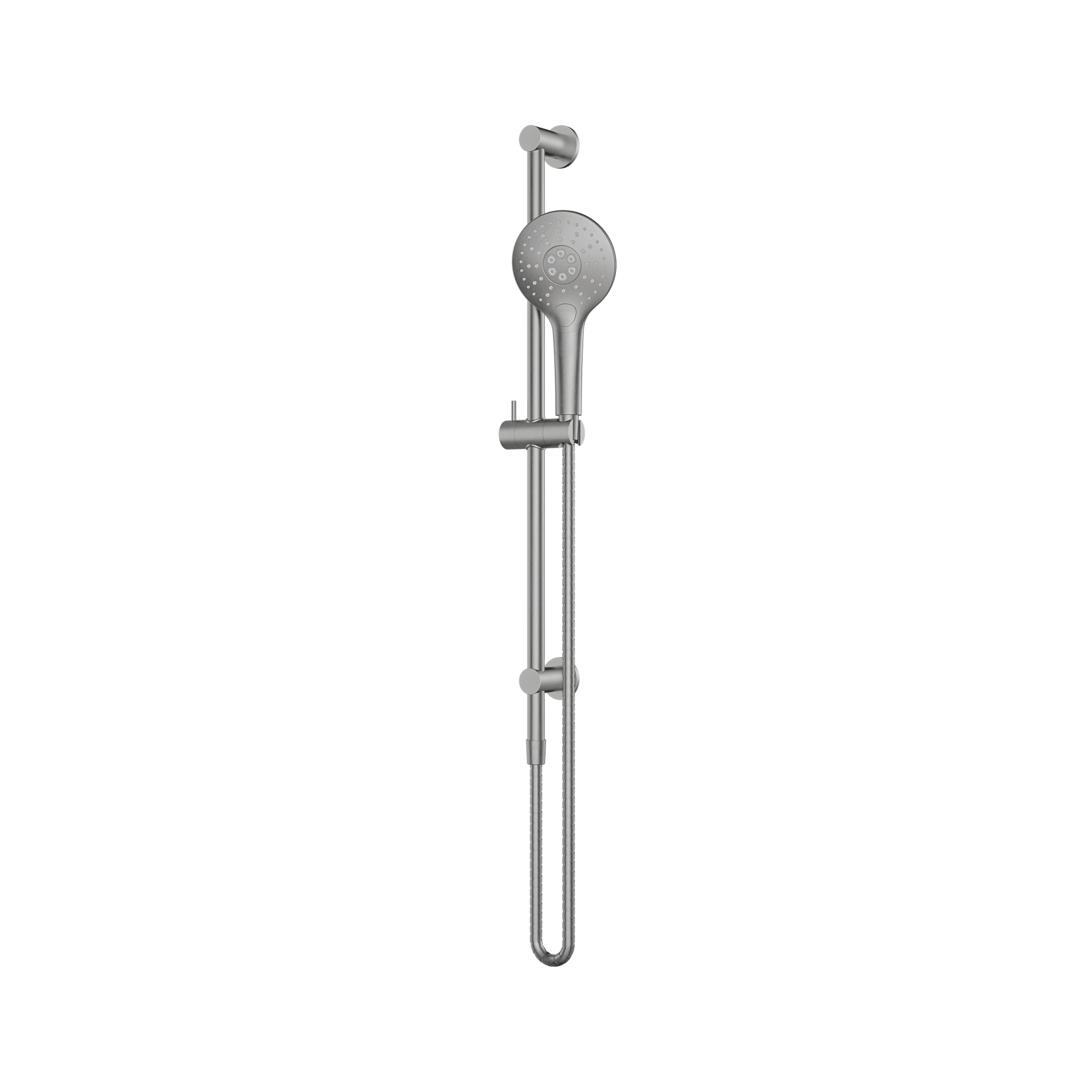 MELA - PALCO/RONDO Hand Shower Set with Rail Brushed Nickel-Tapware-from our-MELA-supplier–available at Bathroom City Perth