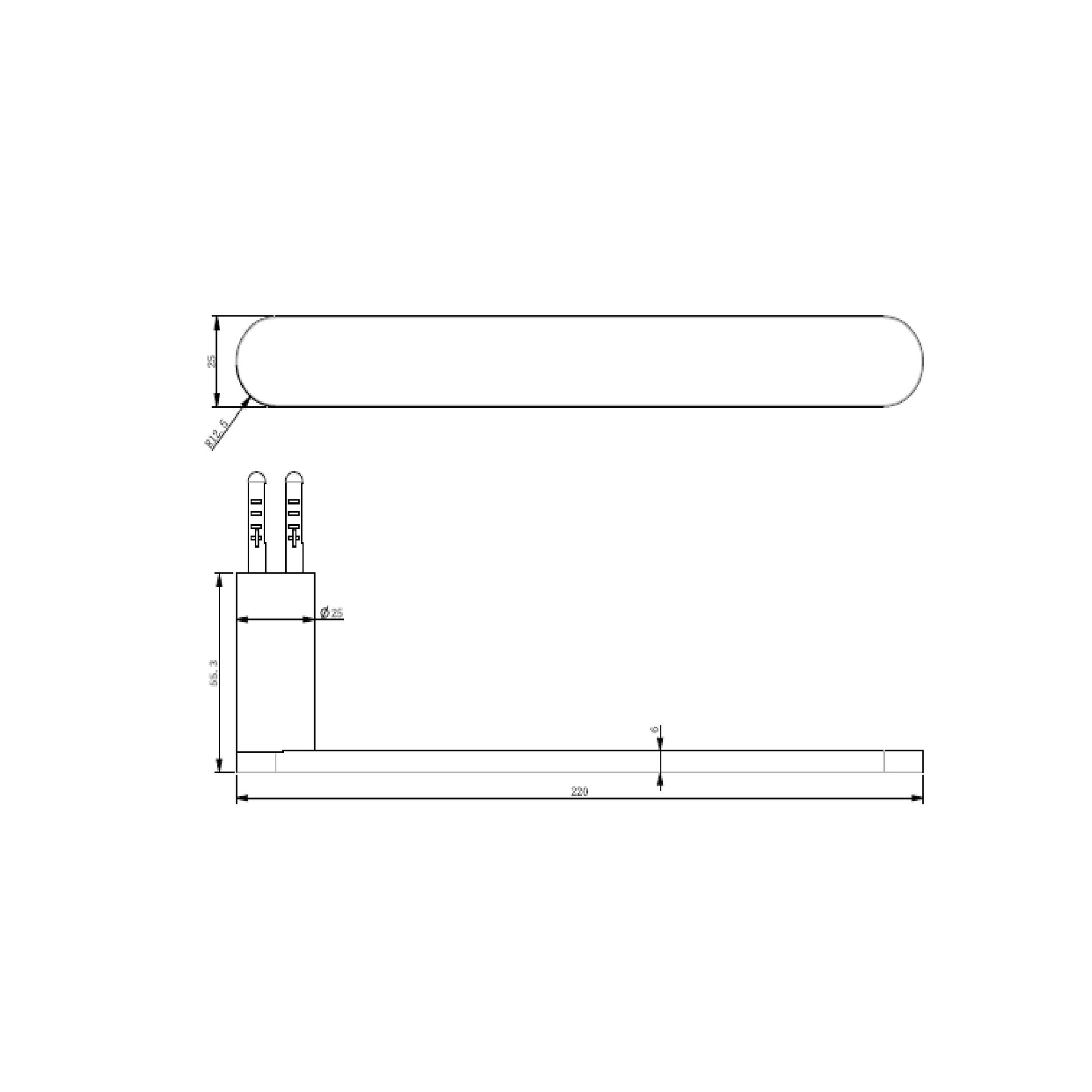 MELA - PALCO/RONDO Hand Towel Rail Brushed BrassAccessories – available at Bathroom City Perth