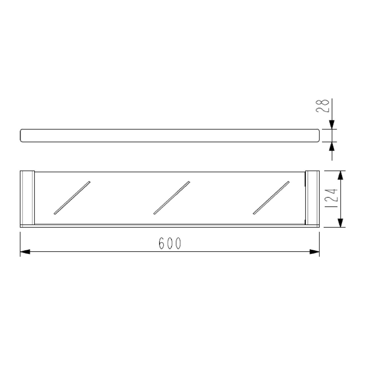 MELA - PALCO/RONDO Shelf Holder Brushed BrassAccessories – available at Bathroom City Perth