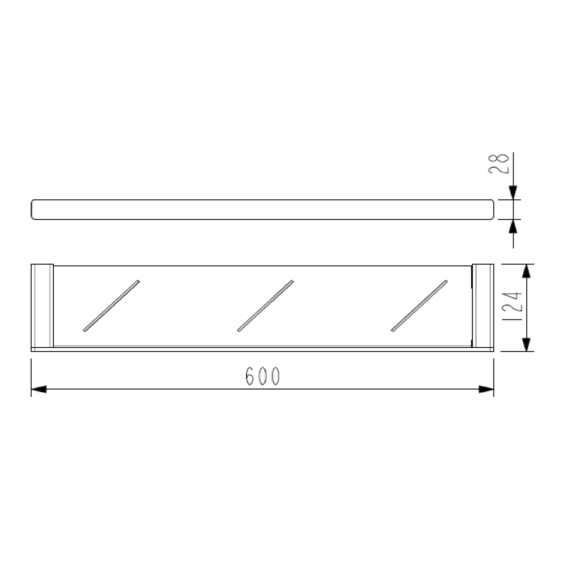 MELA - PALCO/RONDO Shelf Holder Brushed BrassAccessories – available at Bathroom City Perth