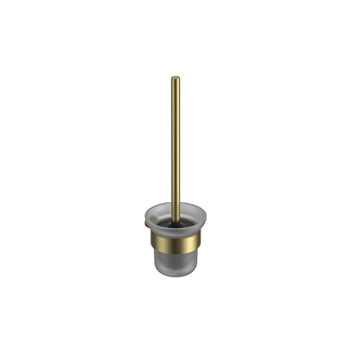 MELA - PALCO/RONDO Toilet Brush Holder Brushed BrassAccessories – available at Bathroom City Perth