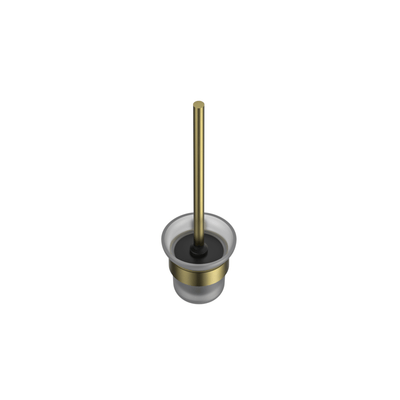MELA - PALCO/RONDO Toilet Brush Holder Brushed BrassAccessories – available at Bathroom City Perth