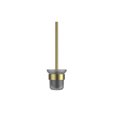 MELA - PALCO/RONDO Toilet Brush Holder Brushed BrassAccessories – available at Bathroom City Perth