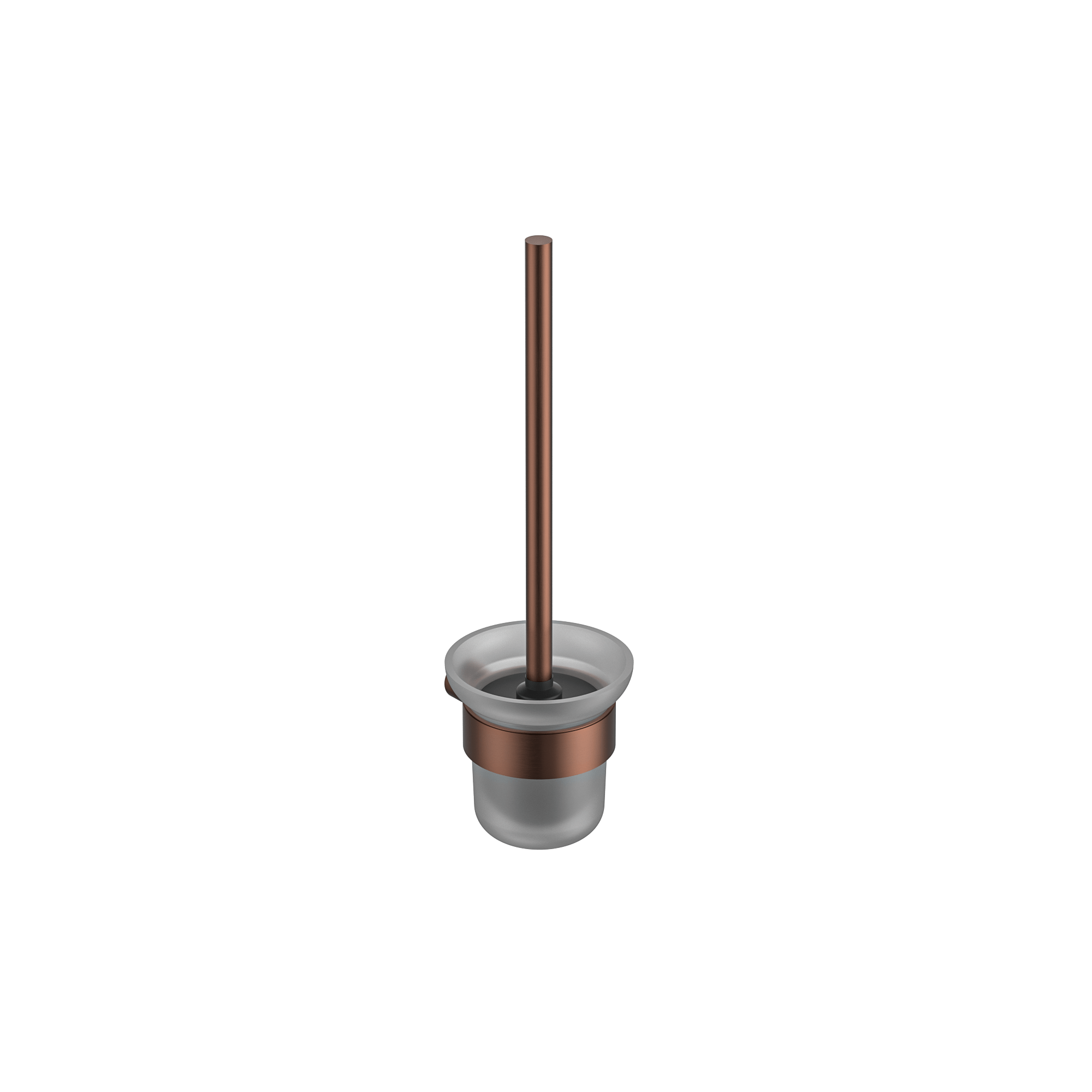 MELA - PALCO/RONDO Toilet Brush Holder Brushed Copper Accessories from Mela – available at Bathroom City Perth
