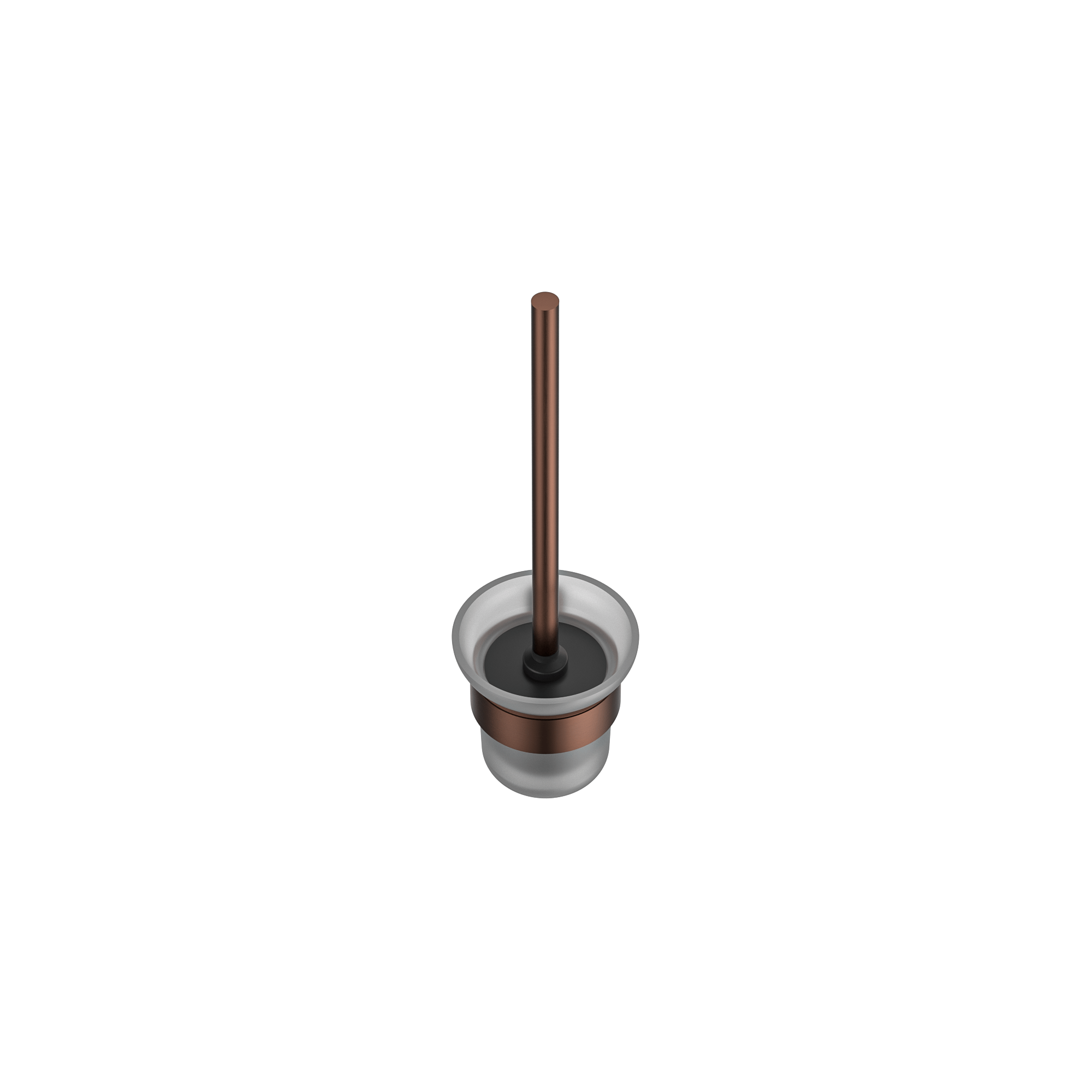 MELA - PALCO/RONDO Toilet Brush Holder Brushed Copper Accessories from Mela – available at Bathroom City Perth