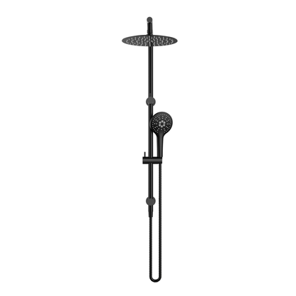 MELA - PALCO/RONDO Twin Combo Shower Set with Rail BlackTapware – available at Bathroom City Perth