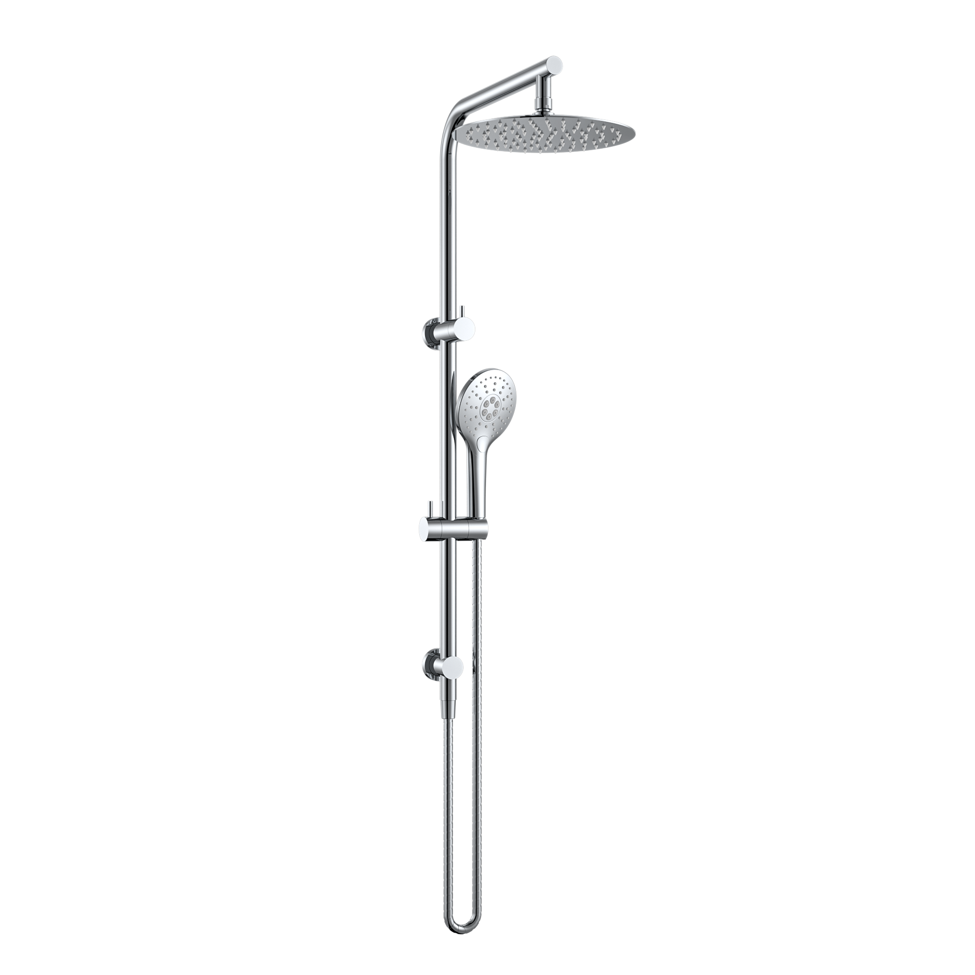 MELA - PALCO/RONDO Twin Combo Shower Set with Rail ChromeTapware – available at Bathroom City Perth