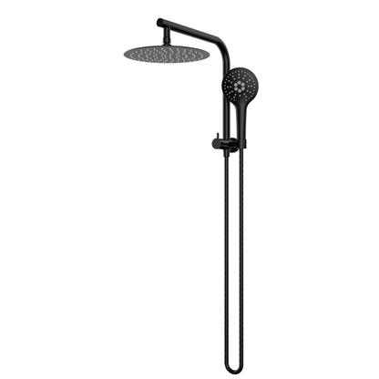 MELA - PALCO/RONDO Twin Combo Shower Set without Rail BlackTapware – available at Bathroom City Perth