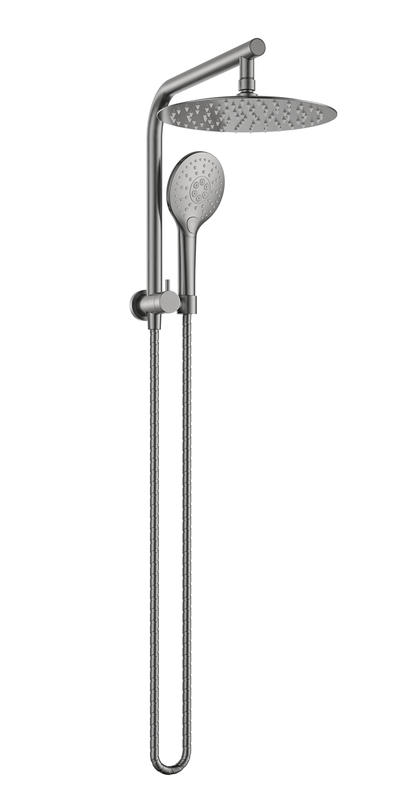 MELA - PALCO/RONDO Twin Combo Shower Set without Rail Brushed Nickel - Tapware - from our - MELA - supplier–available at Bathroom City Perth