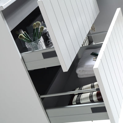 MELA - PASTEL 1050 Matt White Wall Hung Vanity with Door & DrawersVanities – available at Bathroom City Perth
