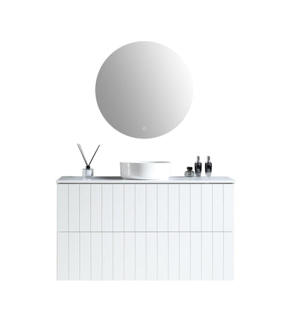 MELA - PASTEL 1200 Matt White Wall Hung Vanity with Drawers - Vanities - from our - MELA - supplier–available at Bathroom City Perth