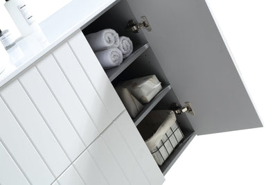 MELA - PASTEL 1350 Matt White Wall Hung Vanity with 2 Doors & 2 Drawers - Vanities - from our - MELA - supplier–available at Bathroom City Perth