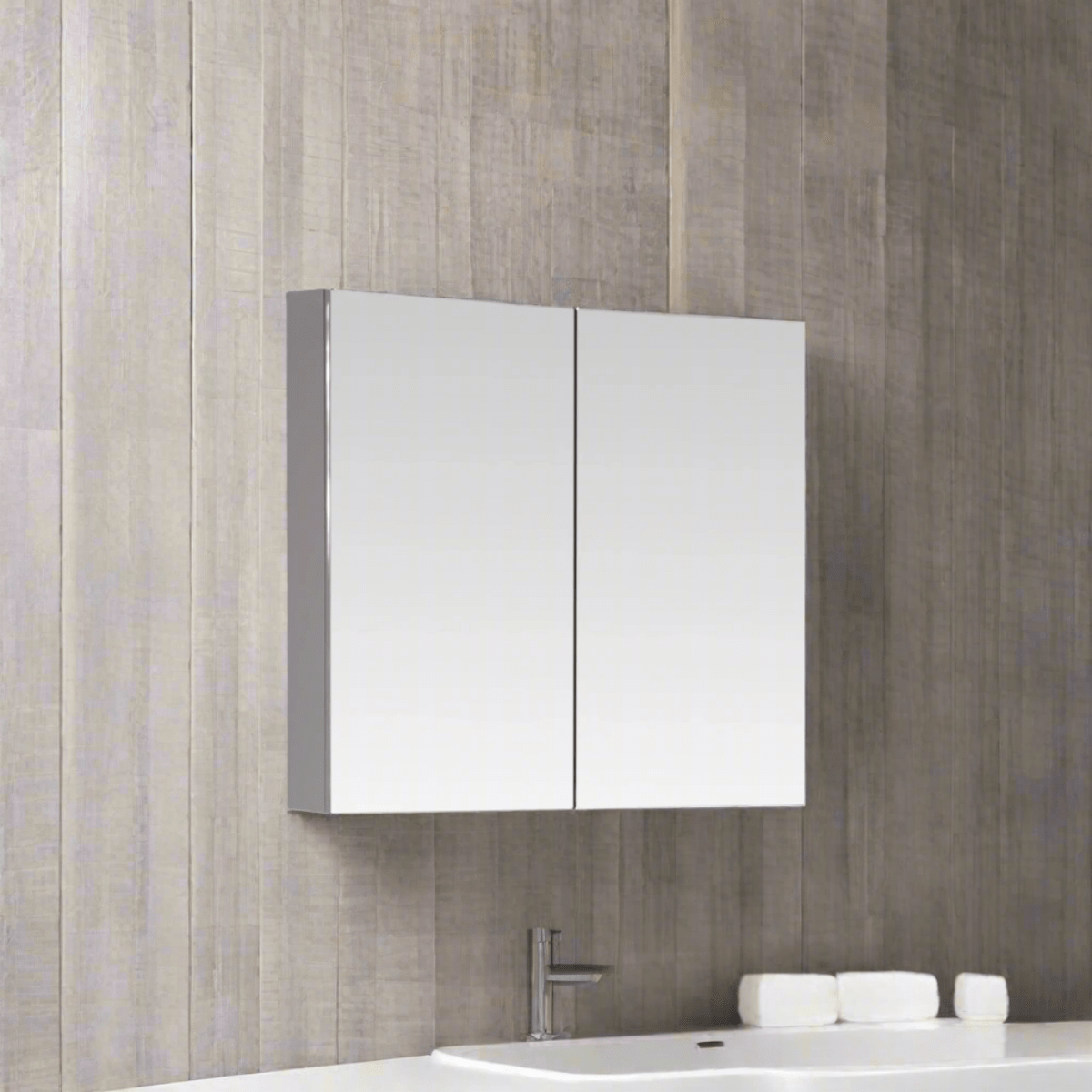 MELA - PORTER 900 Gloss White Mirror CabinetMirror – available at Bathroom City Perth