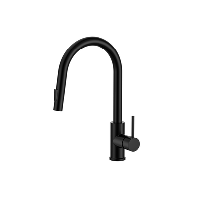 MELA - RONDO Pull Out Sink Mixer BlackTapware – available at Bathroom City Perth