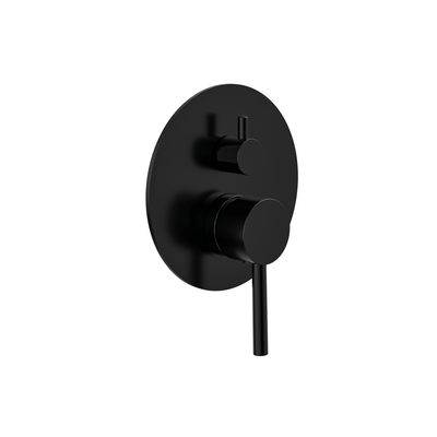MELA - RONDO Shower/Bath Wall Mixer Diverter BlackTapware – available at Bathroom City Perth