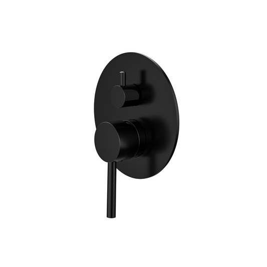 MELA - RONDO Shower/Bath Wall Mixer with Diverter BlackTapware – available at Bathroom City Perth