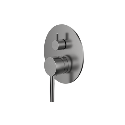 MELA - RONDO Shower/Bath Wall Mixer with Diverter Brushed NickelTapware – available at Bathroom City Perth