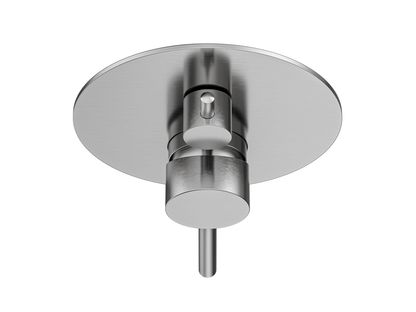 MELA - RONDO Shower/Bath Wall Mixer with Diverter Brushed Nickel - Tapware - from our - MELA - supplier–available at Bathroom City Perth