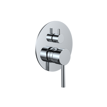 MELA - RONDO Shower/Bath Wall Mixer with Diverter ChromeTapware – available at Bathroom City Perth