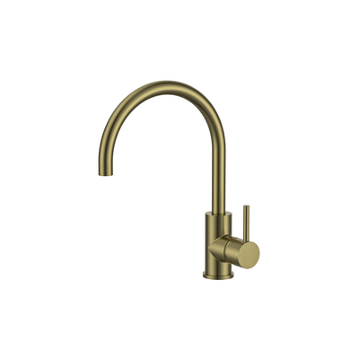 MELA - RONDO Sink Mixer Brushed BrassTapware – available at Bathroom City Perth