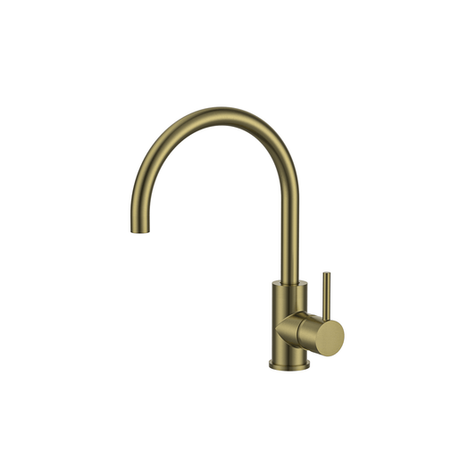 MELA - RONDO Sink Mixer Brushed BrassTapware – available at Bathroom City Perth