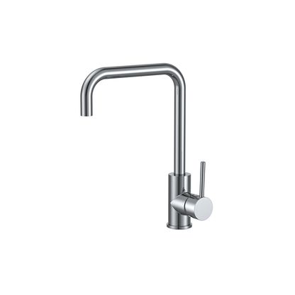 MELA - RONDO Square Gooseneck Sink Mixer ChromeTapware – available at Bathroom City Perth