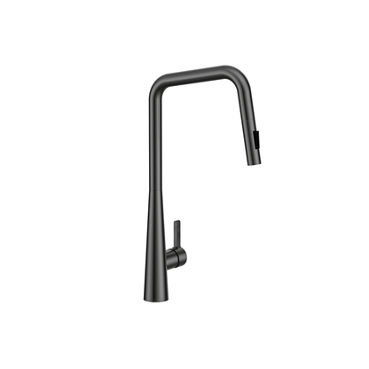 MELA - RONDO Square Kitchen Pull Out Mixer Gun MetalTapware – available at Bathroom City Perth