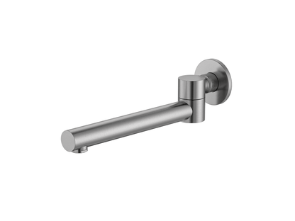 MELA - RONDO Swivel Wall Spout Brushed Nickel - Tapware - from our - MELA - supplier–available at Bathroom City Perth