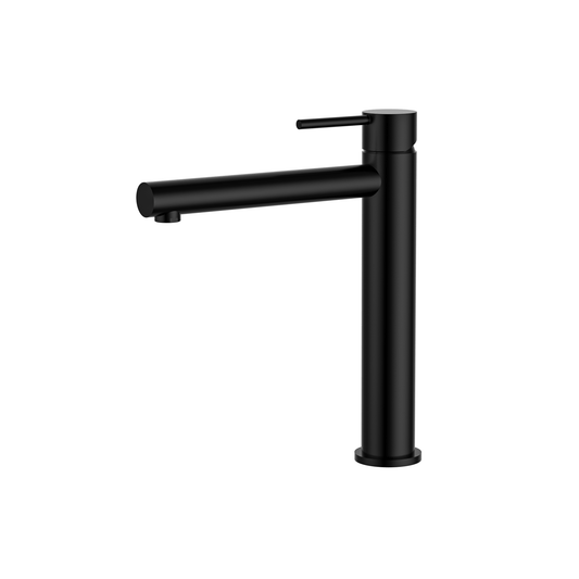 MELA - RONDO Tall Basin Mixer BlackTapware – available at Bathroom City Perth