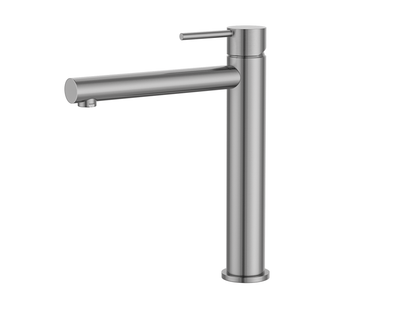 MELA - RONDO Tall Basin Mixer Brushed Nickel - Tapware - from our - MELA - supplier–available at Bathroom City Perth