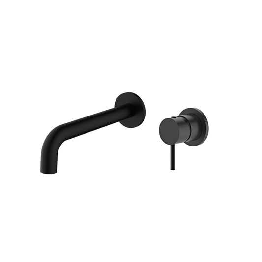 MELA - RONDO Wall Spout and Wall Mixer Set BlackTapware – available at Bathroom City Perth